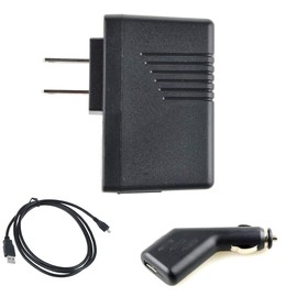 Digipartspower5V 2A 10W Charger Cable Cord + Car + Wall Plug for Finishing Touch Flawless Hair Remover