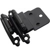 DecoBasics 3/8" Inset Cabinet Hinges Black (5 Pair -10 Pcs)