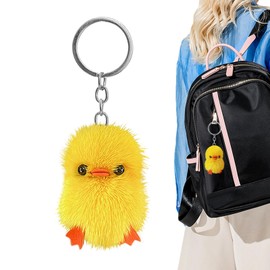 Duck Decorative Keychain - Funny Duck Keychain,Keychain Bag Ornaments, Decorative Keychains For Men, Furry Backpack Accessory For Kids