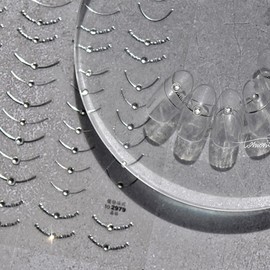 TailaiMei Diamond French Line Nail Stickers, 2 Sheets Gold Sliver Self-Adhesive Nail Art Decals for DIY Nail Decorations (517)