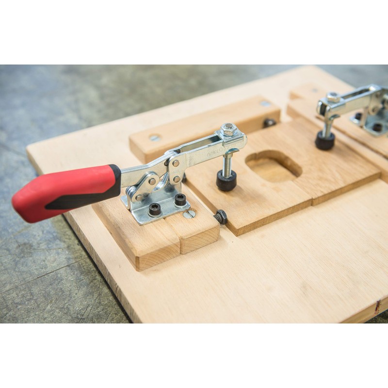 AMF 93005 0007639390000" 6830" Acting Toggle Clamp with Horizontal Base,