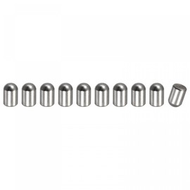 sourcing map 8 x 10 mm Dowel Pins 304 Stainless Steel Round Head Flat Fastening Elements Pack of 10