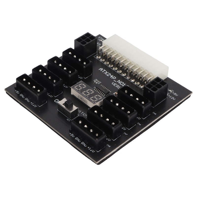 ATX PSU Power Board 5V 12V Output 24Pin to 8X