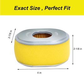 DemJamr GX120 Air Filter Spark Plug Tune Up Kit for Honda GX110 GX120 3.5HP 4HP Engines JD AM123909 MIU11464 Lawn Mower, Replaces # 17210-ZE0-505 17210-ZE0-820 Air Filter