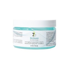 Gel conductor restaurador de 4 oz, complejo bioactivo para microcorriente - extracto de té verde, péptidos de colágeno, cuidado de la piel facial, antienvejecimiento y reafirmante de la piel