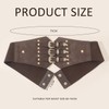 DAZZLUXE 1 Piece Elastic Wide Belt, Rivet Belt, Women's Wasp