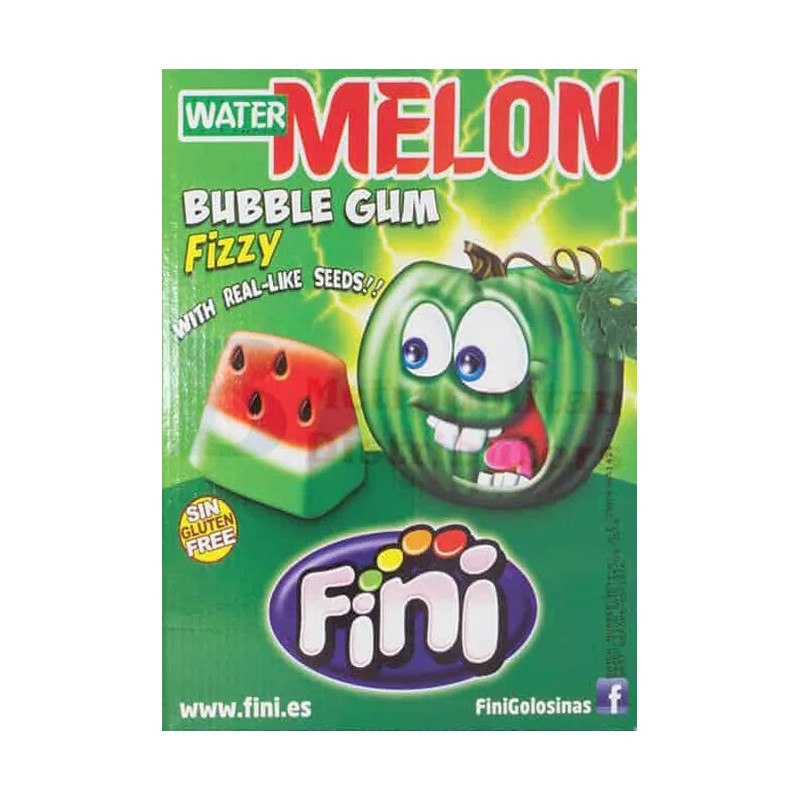Fini Water Melon Bubble Gum Balls - 24-Pack - Fizzy