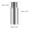uxcell Shower Head Extension Arm Stainless Steel 1/2PT Male to