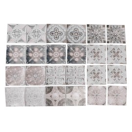 24Pcs Wall Stickers 15x15cm Waterproof Oilproof Thickened Self Adhesive Wall Decal for Home Kitchen Bathroom