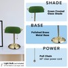 Catalina Lighting Traditional Desk Lamp, Green, Smart Home Capable for