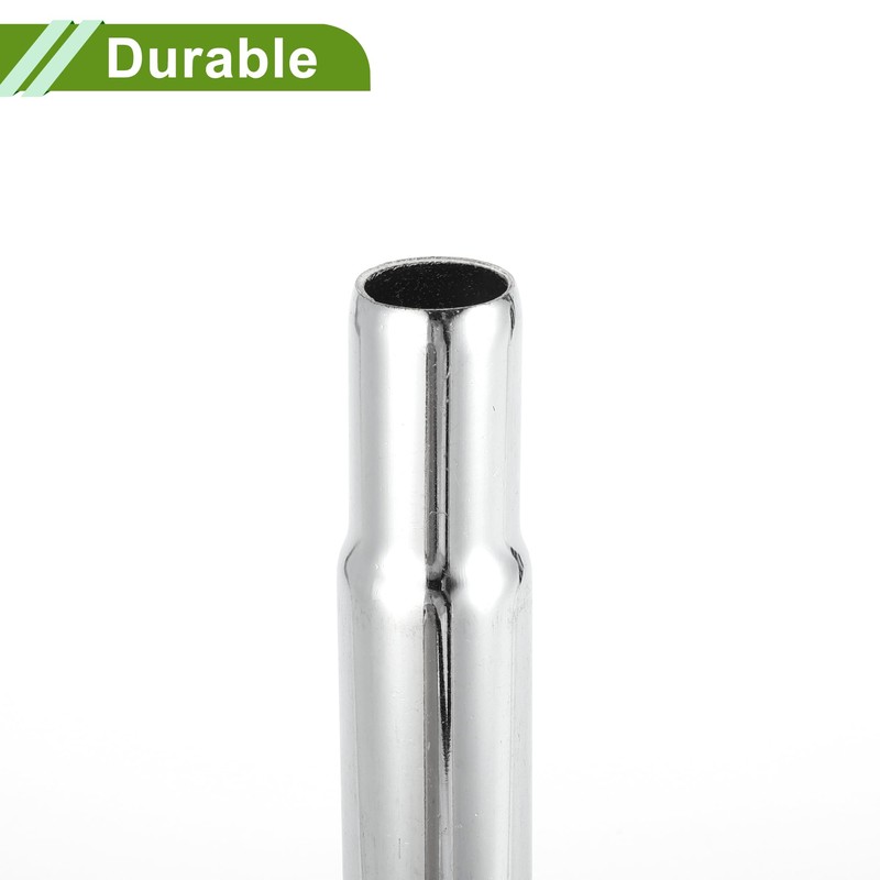 HOPESPANNER ユニバーサル25.4x200mmシルバートーン自転車シートポスト耐久性自転車サドルポストシートチューブスチール1個