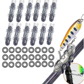 Lure Magnetic Hooker, Lure Magnetic Automatic Hooker, Magnetic Fishing Rod Holder Hook Keeper with 2 Sizes Rubber Rings, Fishing Lure Bait Holder for Fishing Tackle, Fishing Tool Aceessory