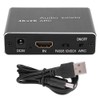 Black HDMI Audio Extractor Aluminium Alloy ARC 5.1 Splitter Optical