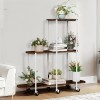 UNHO 3 Tiered XXL Plant Shelf Flower Stand Corner Storage