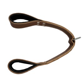 Force of Habit Tricep Straps Leather 31" Length 1.5" Wide Cable Attachment Closed Loop Padded Hand Placement Reinforced Stitching Tan