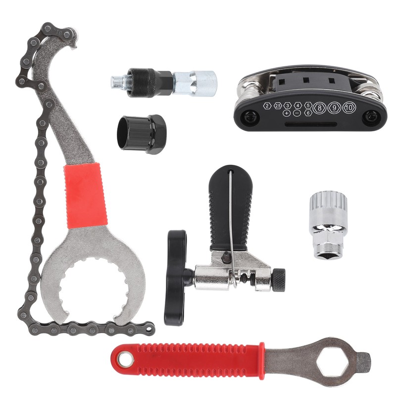 7Pcs Multifunctional Bicycle Chain Wheel Tool Set Mountain Bike Repair