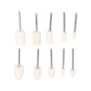 100Pcs Polishing Head Wool Felt Tapered Cylindrical Buffing Wheel Set