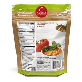 Aleia’s Gluten Free Seasoned Croutons – 5.5 oz (3 Pack) – Crunchy Topping for Salads & Soups – Gluten Free, Dairy Free, Soy Free, Low Sodium, No MSG, Kosher