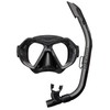 TUSA SPORT UC0106 Mask and Snorkel Set Adult - Black/Black