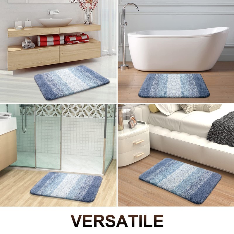 Homaxy Soft Bathroom Rug 40 x 60 cm, Non-Slip Washable