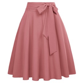 Belle Poque BP561 Women's Swing Skirt 50s Retro Vintage Rockabilly Knee-Length Festive Skirts. - Bp561-17, size: l