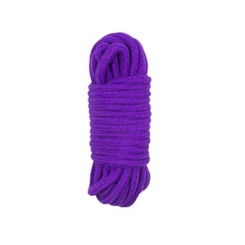 Cotton Rope, 8MM Thick Cotton Rope 10M/20M Roll All Purpose Soft Rope Twisted Cotton Knot Tying Rope (Purple, 10M)