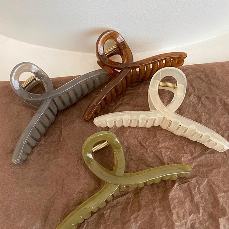 Eggeil Set of 4 Large Hair Clips, Secure Hair Clips,