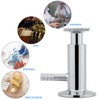 1pc 2inch(50.5mm) Ferrule Sanitary Stainless Steel SUS304 Sampling Valve