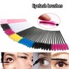 100pcs Disposable Eyelash Brushes for Eyebrows, Castor Oil, Mascara Sticks,