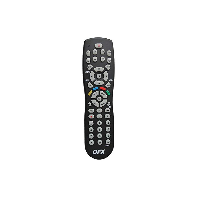 QFX 8-in-1 Universal Remote with Glow-in-The-Dark Buttons (REM-8)