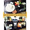 Car Headrest Backseat Cup Holder 3.7" with Organizer, High Capacity