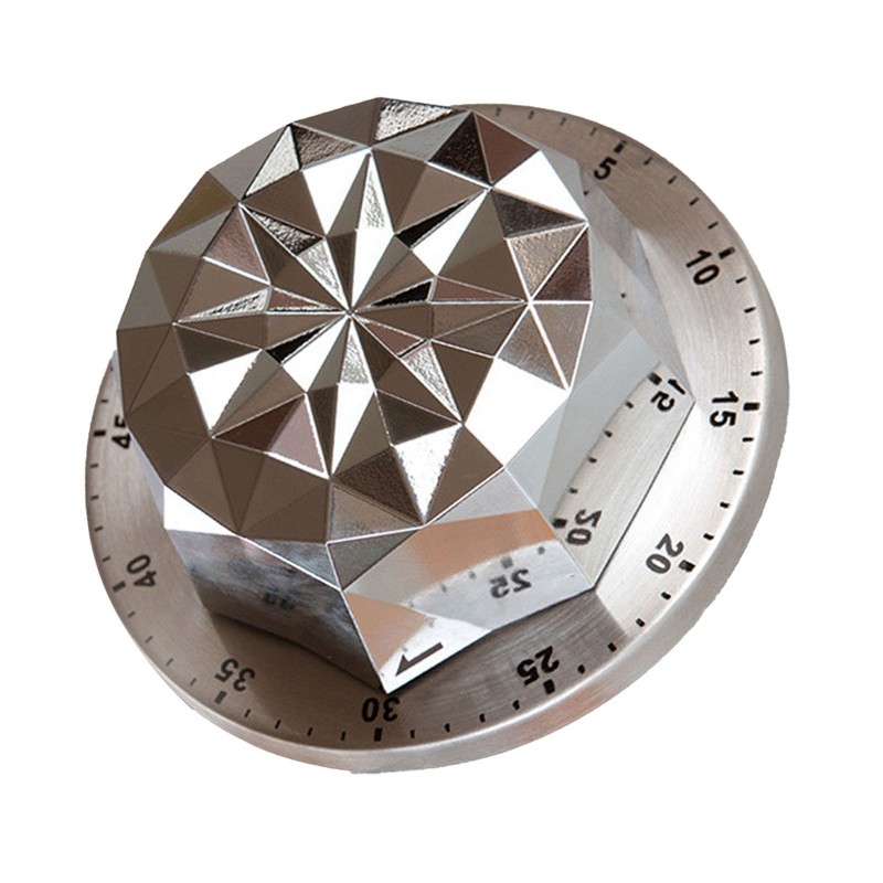 Mechanical Timer Magnetic 60 Minutes Stainless Steel Base ABS 72dB