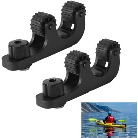 2Pcs Kayak Paddle Holder, Fishing Kayak Paddle Holder Oar Holder Track Mount Pole Roto Grip Rail Accessories Gear Rod, Pole for Holding Standard Kayak Paddle