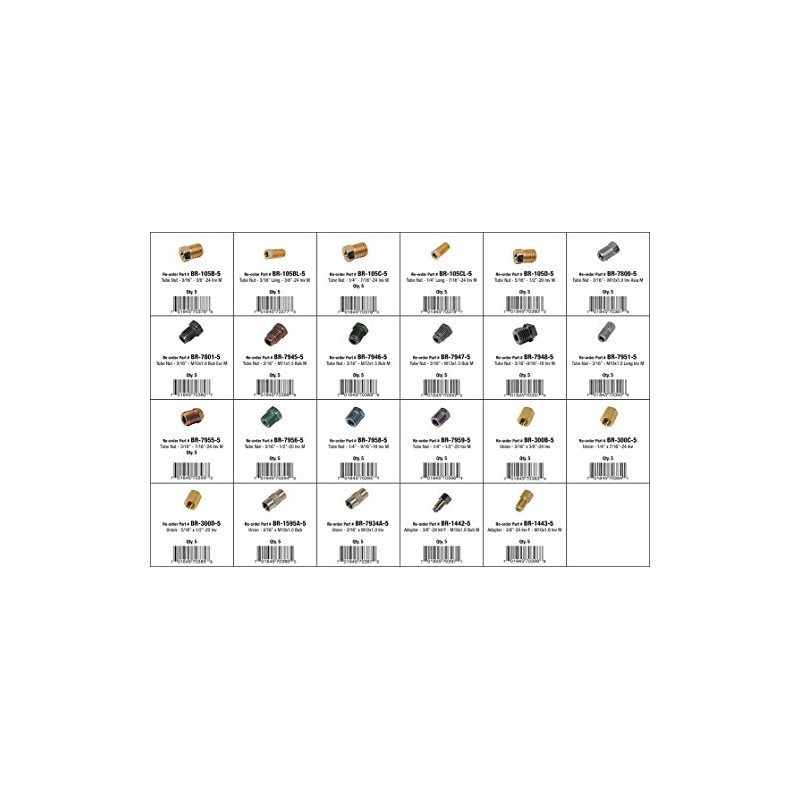 Dynamic DY-BLF-5 Master Brake Line Fitting Assortment Kit