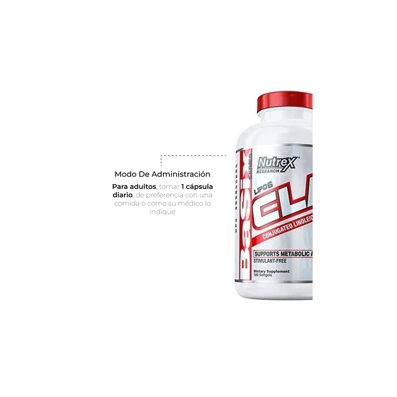 Lipo 6 Cla Nutrex 180 Cpsulas Sabor Sin Sabor