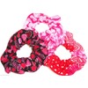 3 Valentines Day Hearts Hair Scrunchies Handmade by Scrunchies by