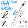 SDTC Tech 70 Inch Adjustable Bungee Cords with Carabiner Hooks,