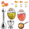 GZkushi 2 pieces egg timer for cooking, reusable timer egg