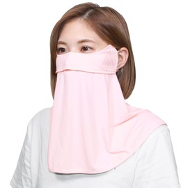 BODYRAISER Face Cover, Cooling Mask, 99% UV Protection, UPF 50+, Industry Highest Quality, Pink, Cool to Touch, Cool, Does Not Bake, Does Not Suffer from Breathing, Easy to Breathe, UV Protection, Sunburn Protection, Sports, Coldmask3t Pink