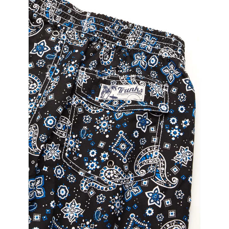 Trunks Swami - Bañador para Hombre de 20,3 cm, Negro,