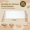 Fanfanwin 200 Pcs Banneton Liner Bread Proofing Basket Covers Non
