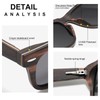 GREENTREEN Wooden Sunglasses Men Women Retro Polarised Sunglasses UV400 Protection