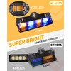 HLauto 2002L Emergency Dash Strobe Lights: 2x8.5 inch Amber Blue
