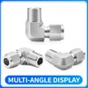 ChillWaves 304 Stainless Steel Compression Tube Fitting, 3/8" OD x