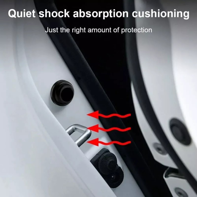 SNS 10Pc Car Door Anti-Shock Silicone Pad SHOCK-Absorbin