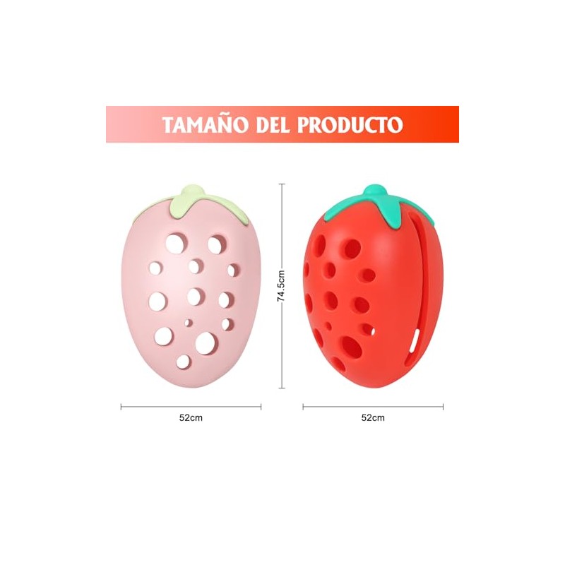 EUARD Porta Esponjas de Maquillaje en Forma de Fresa -