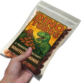 Dino Turds Crunchy Almond Snacks - Fun & Educational Dinosaur Easter Treats, Perfect for Easter Baskets, Healthy Alternative to Candy, Engaging and Wholesome Snack for Kids