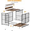 Dog Crate Furniture, Dog Crate Indoor with Adjustable Height Rotating