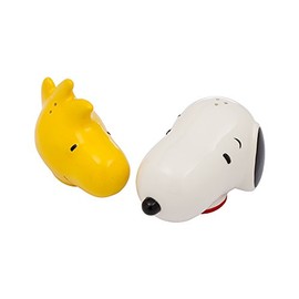 Vandor Peanuts Snoopy and Woodstock Ceramic Salt and Pepper Shakers, 85030
