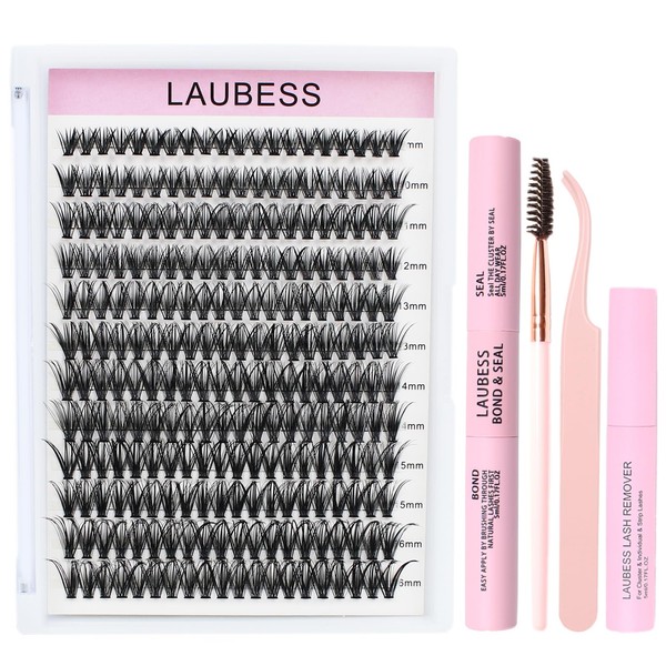 Lash Extension Kit LAUBESS Lash Clusters Kit Cluster Eyelash Extensions